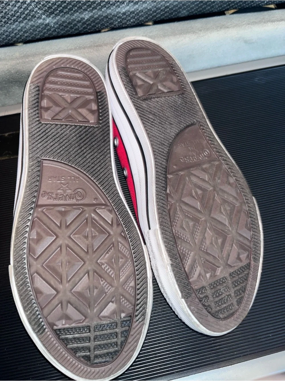 Converse Kids Red Low-Top Canvas Sneakers with White Laces